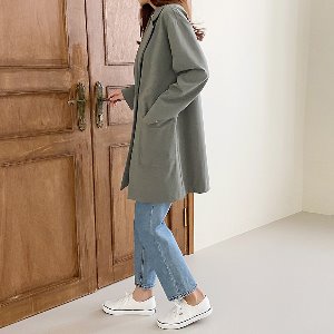 캐주얼 남녀공용 오버핏 나일론 블레이저 자켓 (5color)